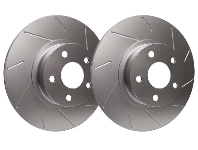 SP Performance Slotted 8-Lug Rotors with Silver ZRC Coating; Front Pair (13-26 4WD F-250 Super Duty)