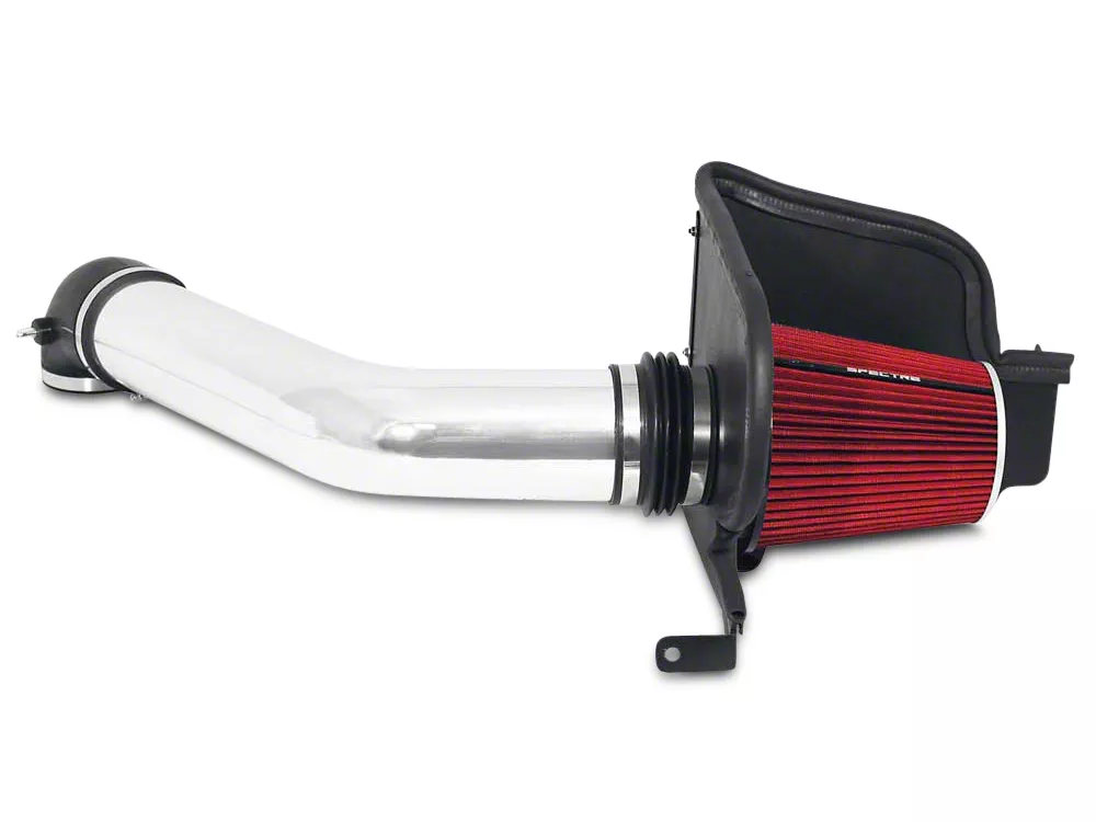 Spectre Performance Cold Air Intake with Red Filter; Polished (04-08 5.4L F-150)