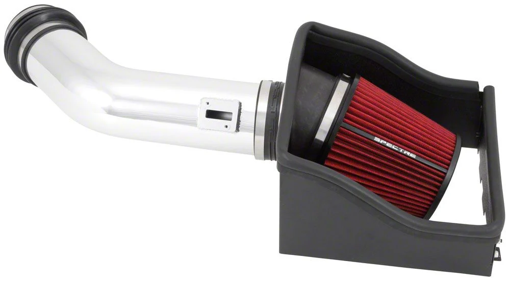 Spectre Performance Cold Air Intake with Red Filter; Polished (11-14 6.2L F-150 Raptor)