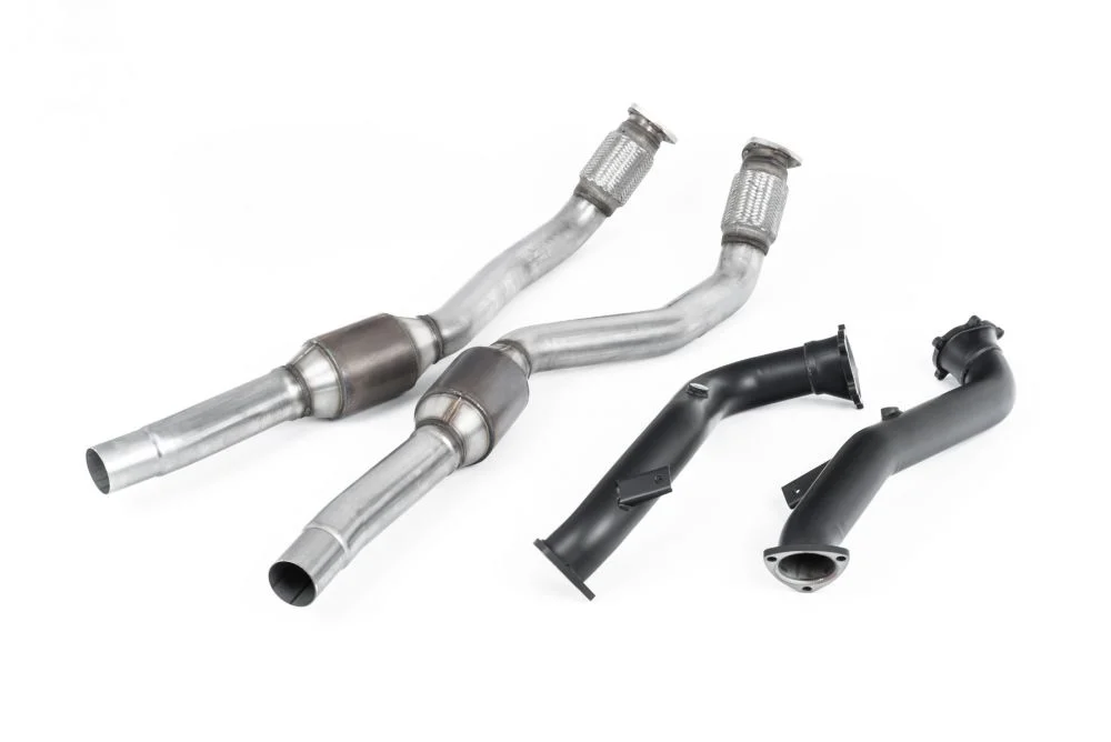 Milltek Large Bore Downpipes w/ Hi-Flow Sports Catalyst (For Milltek Cat-Back) Audi S7 Sportback 2012-2018