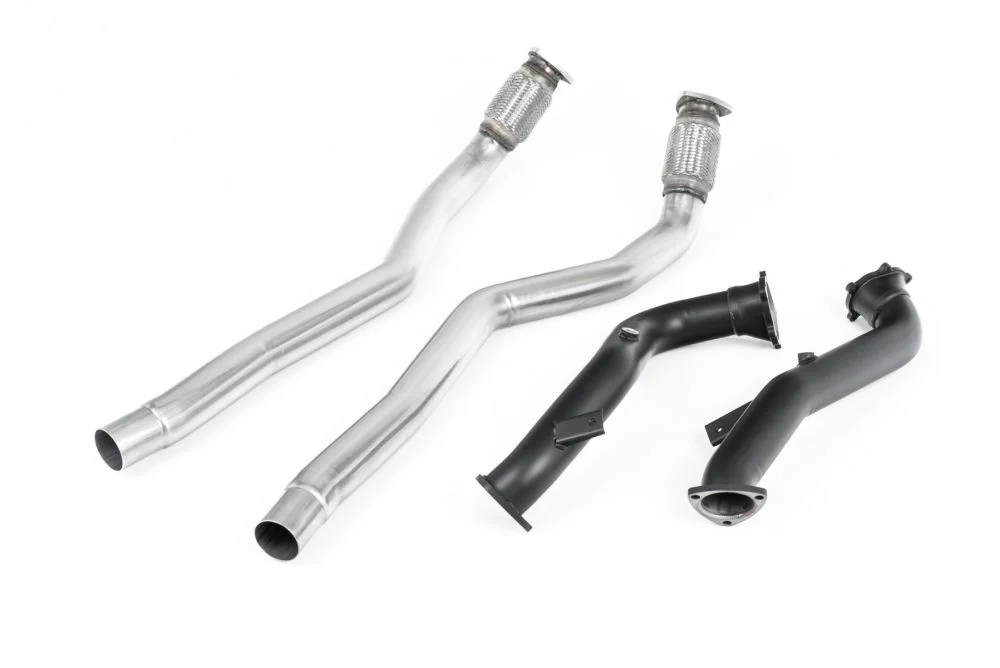 Milltek Large Bore Downpipes w/ Catalyst Bypass Pipes (For Milltek Cat-Back) Audi S7 Sportback 2012-2018