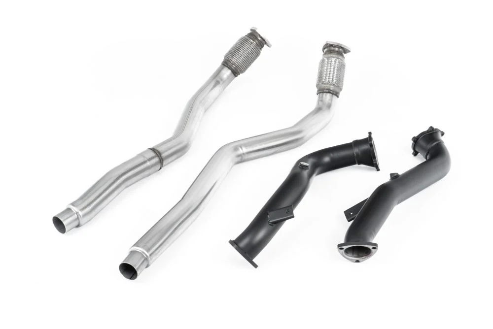 Milltek Large Bore Downpipes w/ Catalyst Bypass Pipes (For OE Cat-Back) Audi S7 Sportback 2012-2018