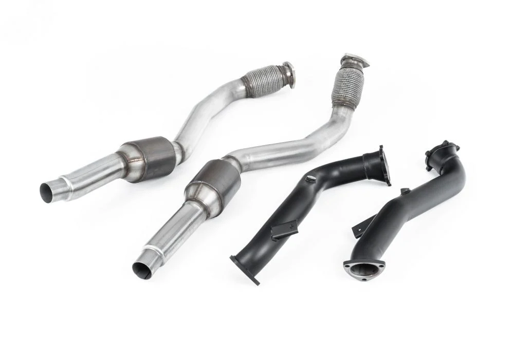 Milltek Large Bore Downpipes w/ Hi-Flow Sports Catalyst (For OE Cat-Back) Audi RS7 C7 2013-2018