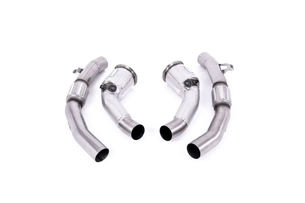 Milltek Large Bore Downpipes w/ Cat Bypass Pipes (For Milltek Cat-Back) Audi RS7 C8 2019+