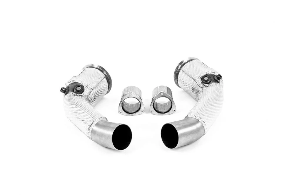 Milltek Large Bore Downpipes w/ Cat Bypass Pipes (For OE Cat-Back) Audi RS7 C8 2019+