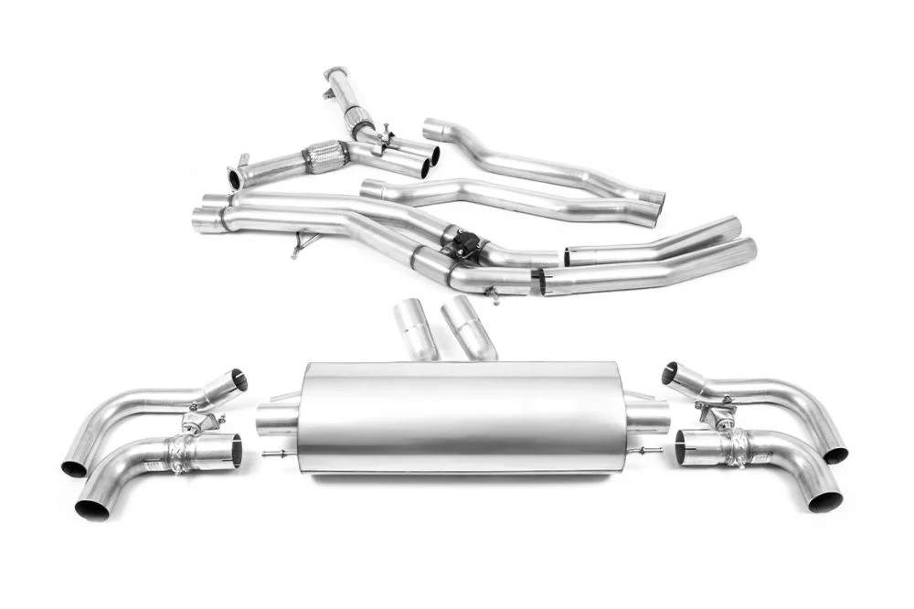 Milltek Non-Resonated Cat-Back Exhaust System OE Trims Audi RSQ8 (Non OPF/GPF) 2020+