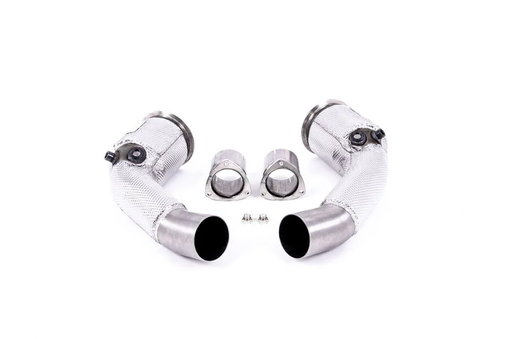 Milltek Large Bore Downpipes w/ De-Cat (For OE Cat-Back) Audi RS7 C8 (Non OPF/GPF) 2019+