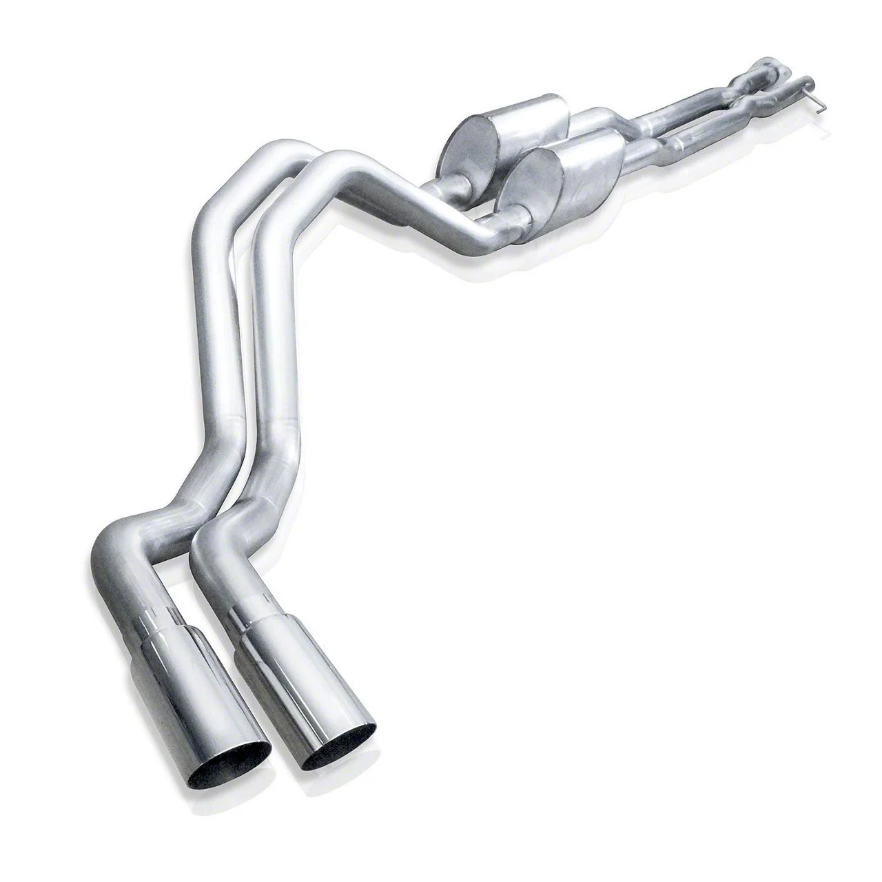 Stainless Works S-Tube Turbo Dual Exhaust System; Factory Connect; Same Side Exit (17-22 6.2L F-350 Super Duty)