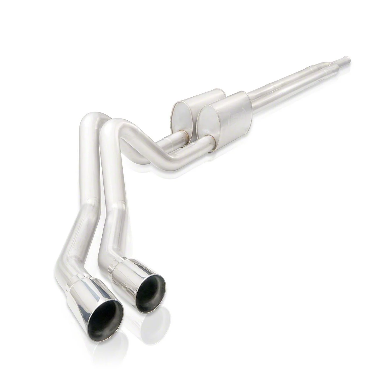 Stainless Works Legend Series Dual Exhaust System; Factory Connect; Same Side Exit (19-26 5.3L Sierra 1500)