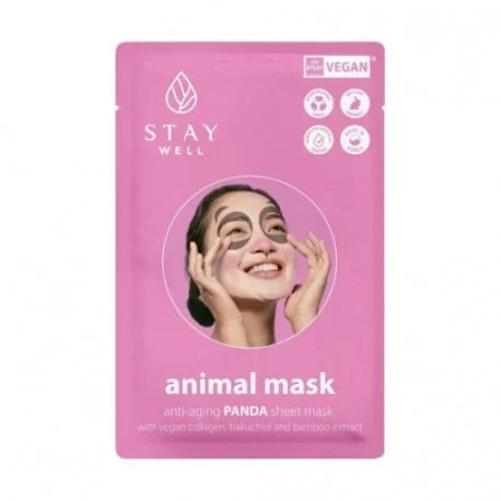 Stay Well Stay Well Maschera Vegana Con Animali Panda