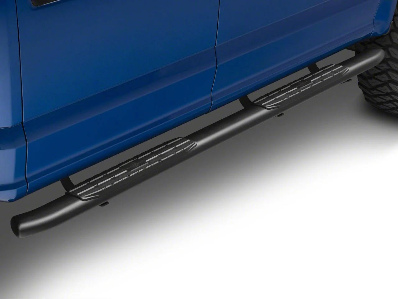 4-Inch Blackout Series Side Step Bars (15-24 F-150 SuperCab, SuperCrew)