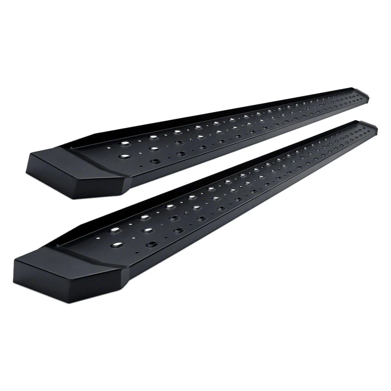 STX600 Running Boards; Black (17-26 F-350 Super Duty SuperCab)