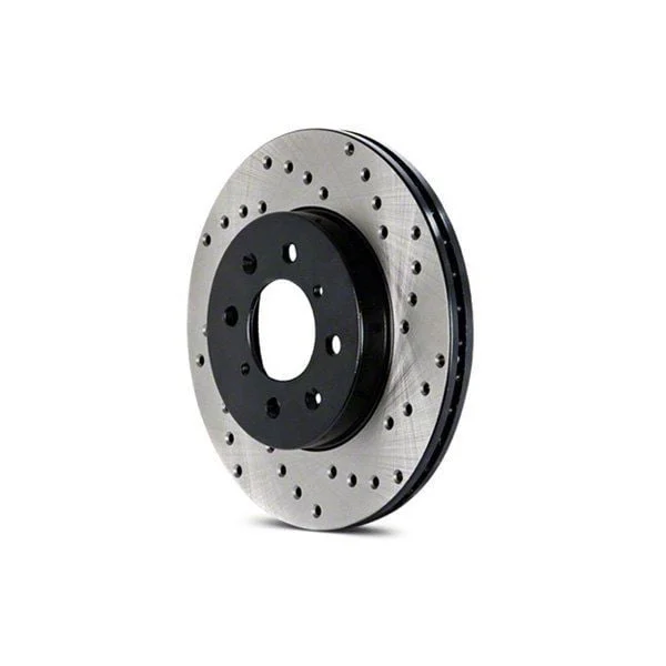 StopTech Sport Cross-Drilled 8-Lug Rotor; Front Passenger Side (07-10 Silverado 2500 HD)