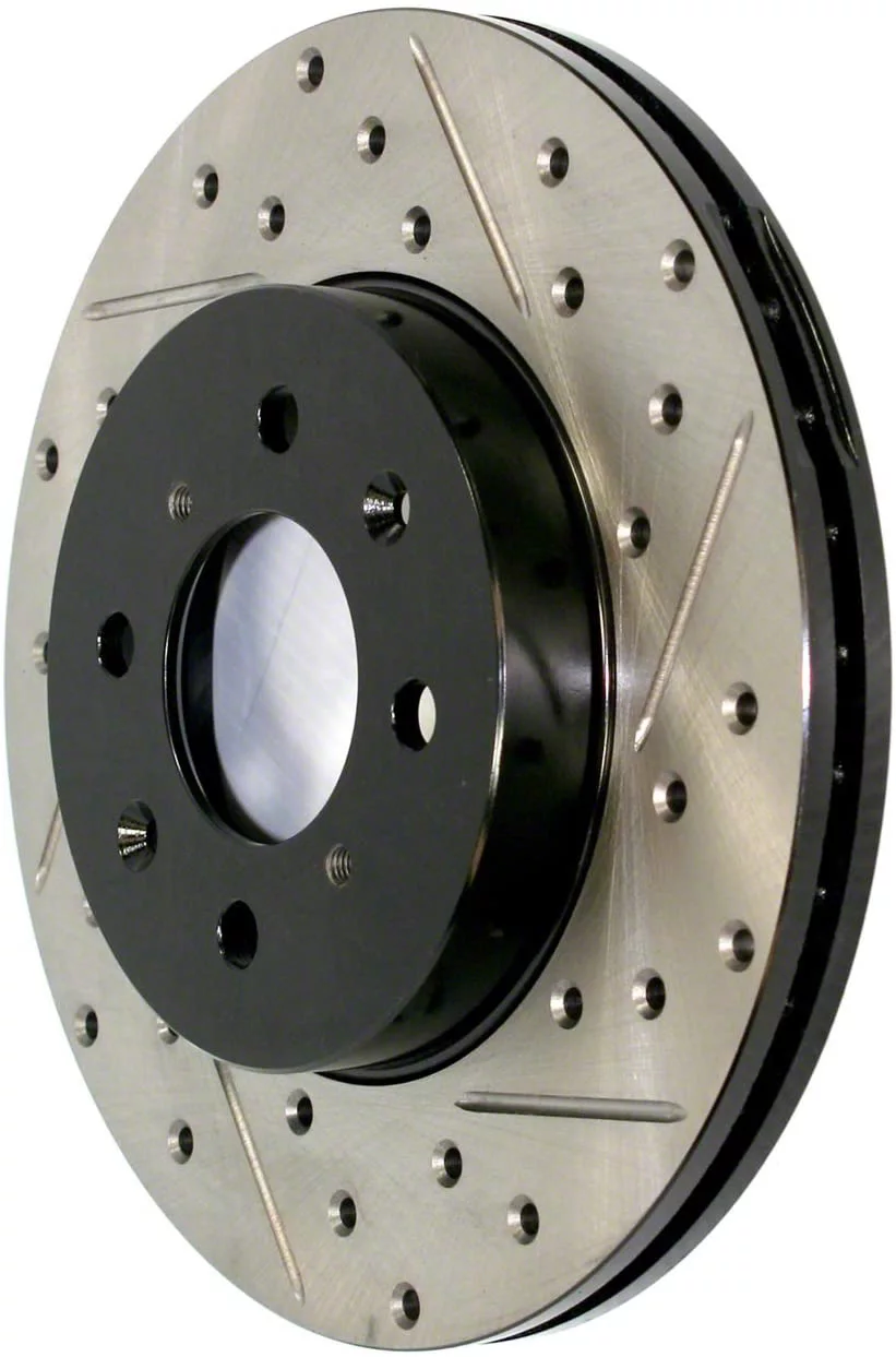 StopTech Sport Drilled and Slotted 8-Lug Rotor; Front Driver Side (11-19 Silverado 2500 HD)