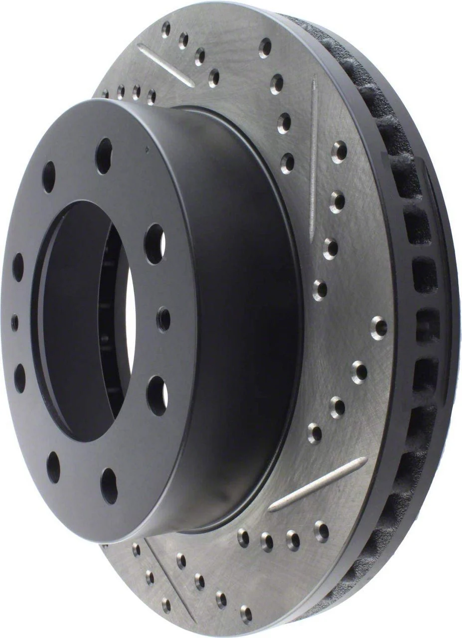 StopTech Sport Drilled and Slotted 8-Lug Rotor; Front Passenger Side (07-10 Silverado 2500 HD)