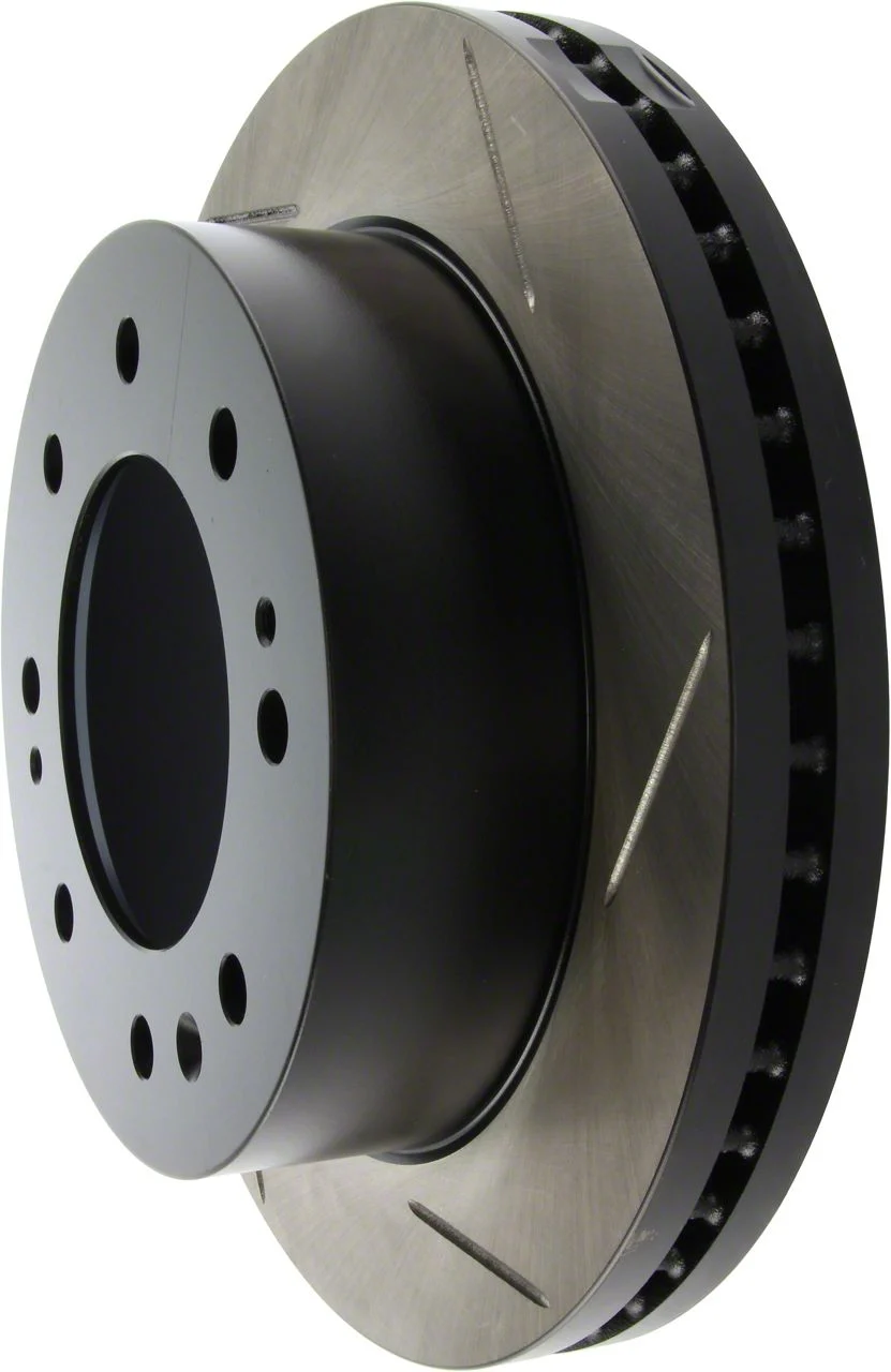 StopTech Sport Slotted 8-Lug Rotor; Front Driver Side (11-19 Silverado 2500 HD)