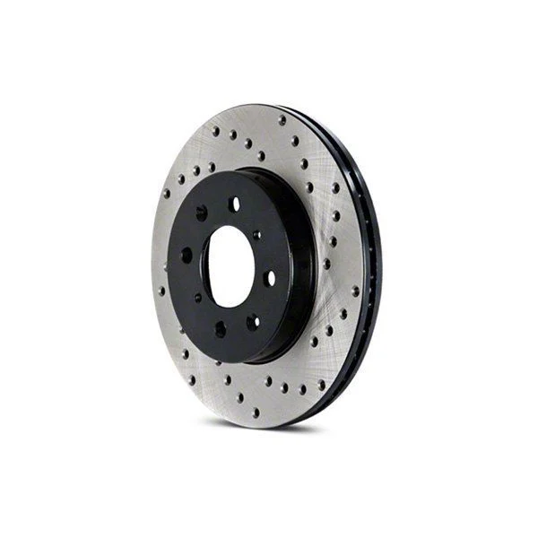 StopTech Sport Cross-Drilled 8-Lug Rotor; Front Passenger Side (07-10 Silverado 3500 HD)