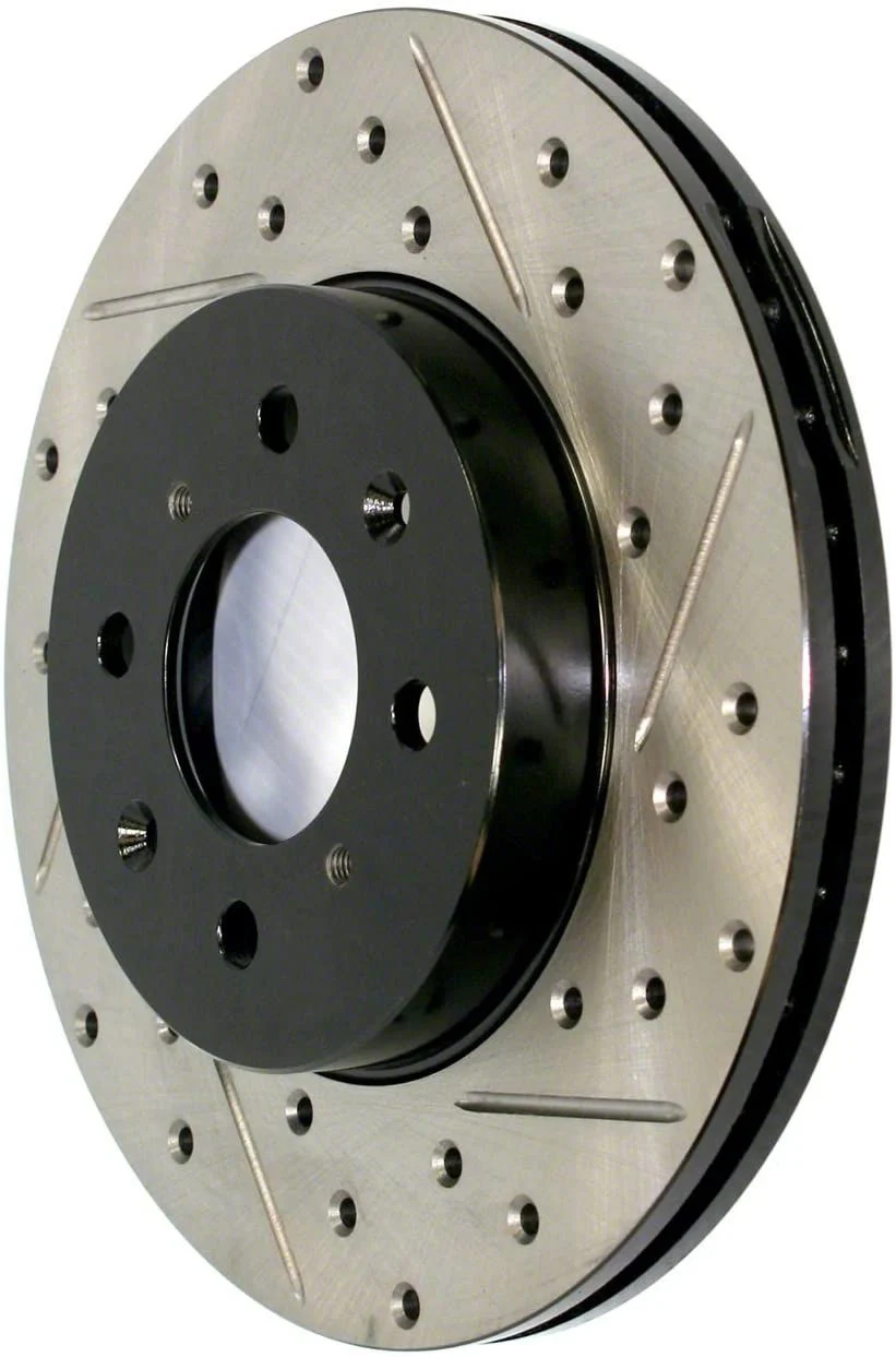 StopTech Sport Drilled and Slotted 8-Lug Rotor; Front Driver Side (11-19 Silverado 3500 HD)