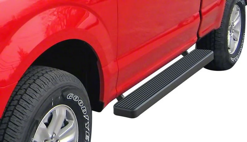 5-Inch iStep Running Boards; Black (17-26 F-250 Super Duty Regular Cab)