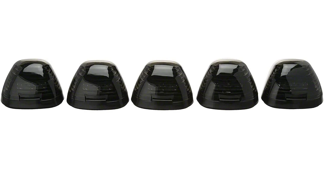 5-Piece Amber LED Roof Cab Lights; Smoked Lens (11-16 F-250 Super Duty)