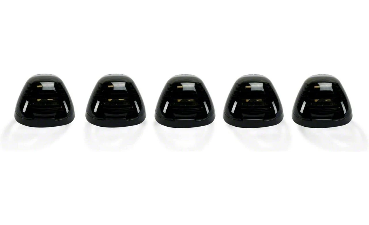 5-Piece White LED Roof Cab Lights; Smoked Lens (11-16 F-250 Super Duty)