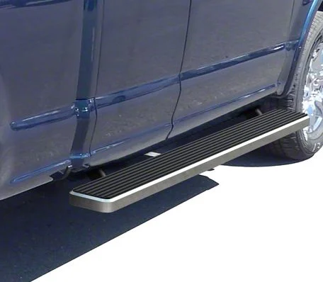 6-Inch iStep Running Boards; Hairline Silver (17-26 F-250 Super Duty SuperCab)