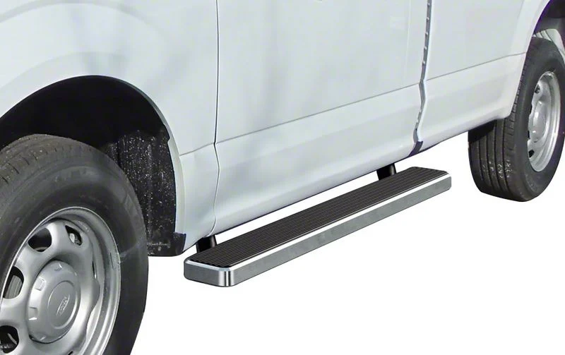 6-Inch iStep Running Boards; Hairline Silver (17-26 F-250 Super Duty Regular Cab)
