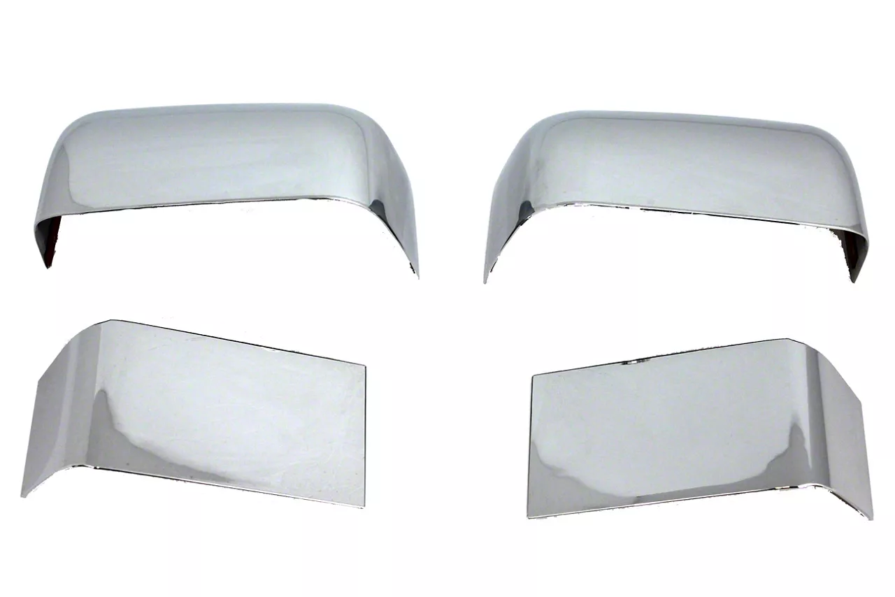Mirror Covers; Chrome (11-16 F-250 Super Duty)