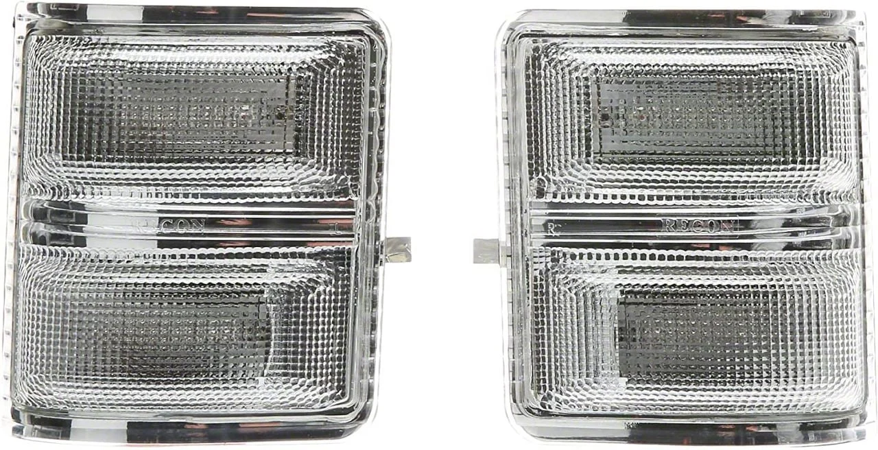 Amber LED Side Mirror Lens; Clear (11-16 F-250 Super Duty)