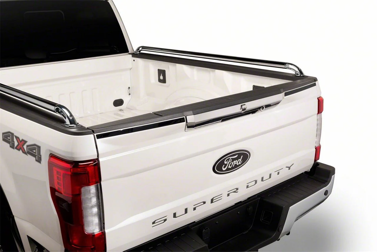 Putco Electric Handle Tailgate Handle Cover with Backup Camera Hole and LED Opening; Chrome (17-19 F-250 Super Duty)