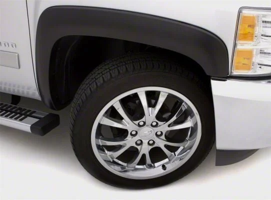 Elite Series Sport Style Fender Flares; Front; Textured Black (17-22 F-250 Super Duty)