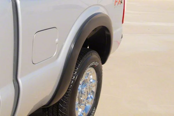 Elite Series Sport Style Fender Flares; Rear; Textured Black (11-16 F-250 Super Duty)