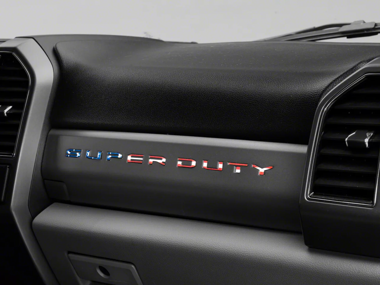Glove Box Letter Inserts; American Flag Edition (17-22 F-250 Super Duty)