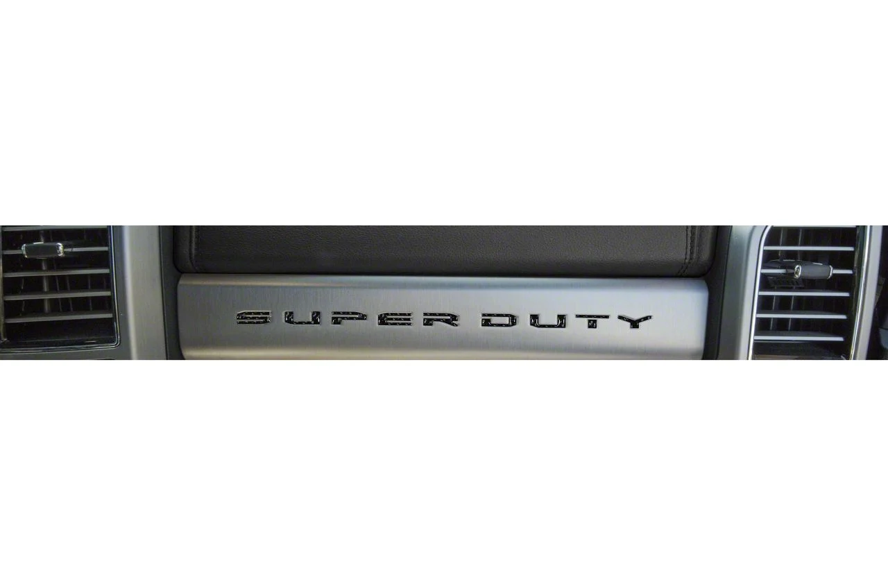 Glove Box Letter Inserts; Domed Carbon Fiber (17-22 F-250 Super Duty)