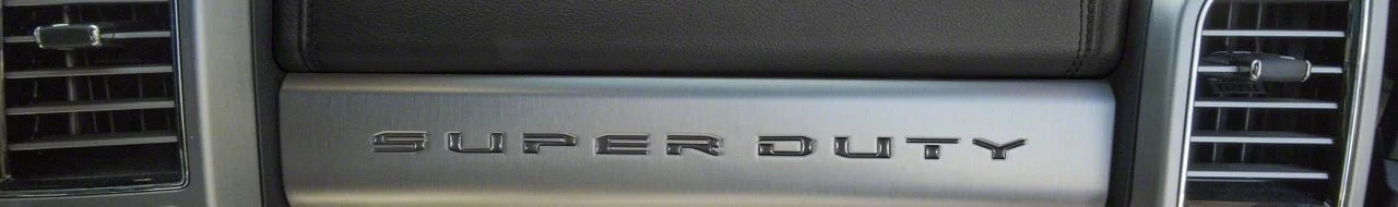 Glove Box Letter Inserts; Magnetic (17-22 F-250 Super Duty)