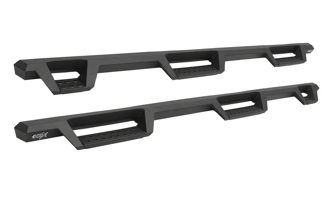 Westin HDX Drop Wheel-to-Wheel Nerf Side Step Bars; Textured Black (11-16 F-250 Super Duty SuperCrew w/ 6-3/4-Foot Bed)