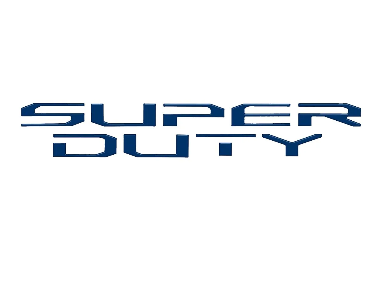 Hood Insert Letters; Ford Emblem Blue (17-22 F-250 Super Duty)