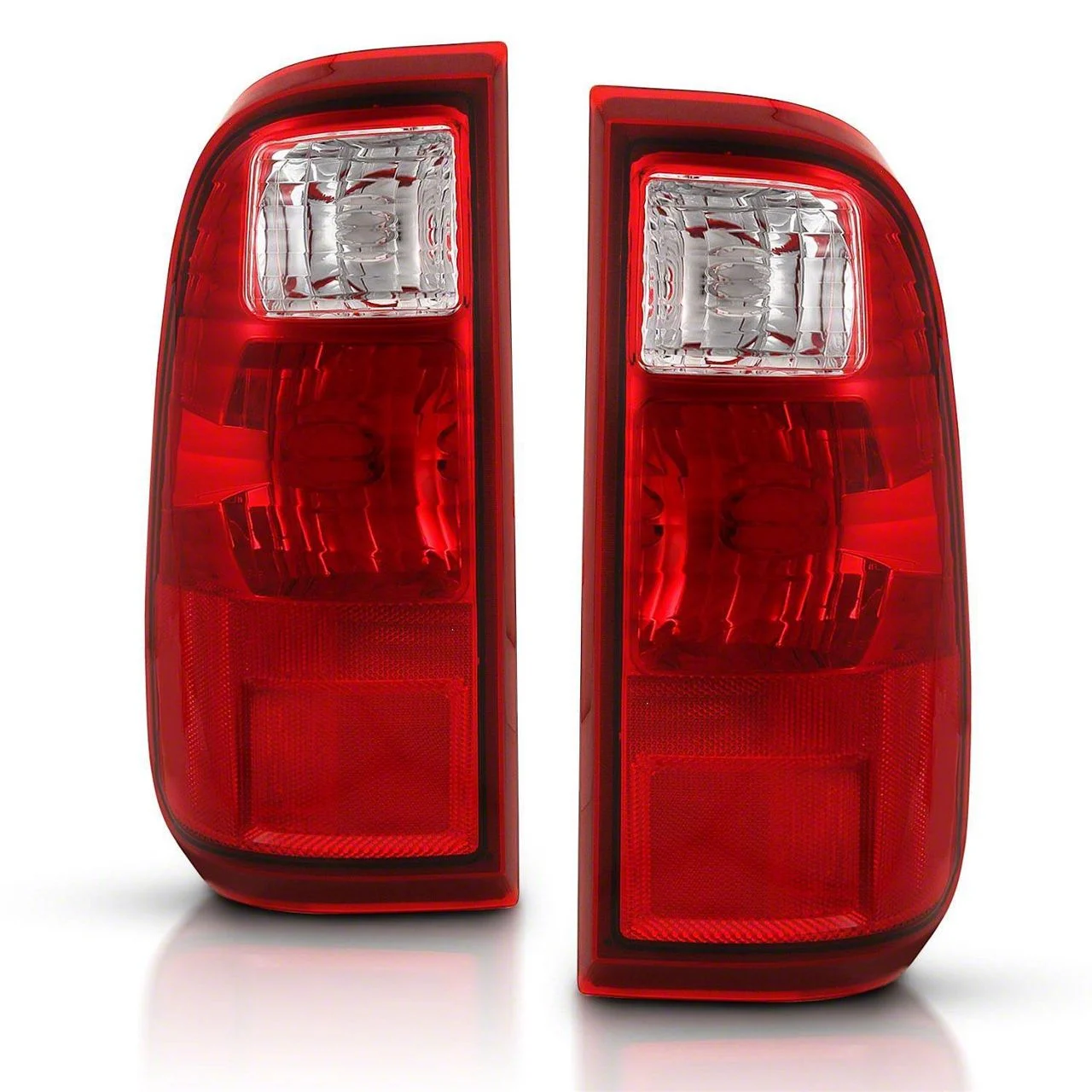 OE Style Tail Lights; Chrome Housing; Clear Lens (11-16 F-250 Super Duty)