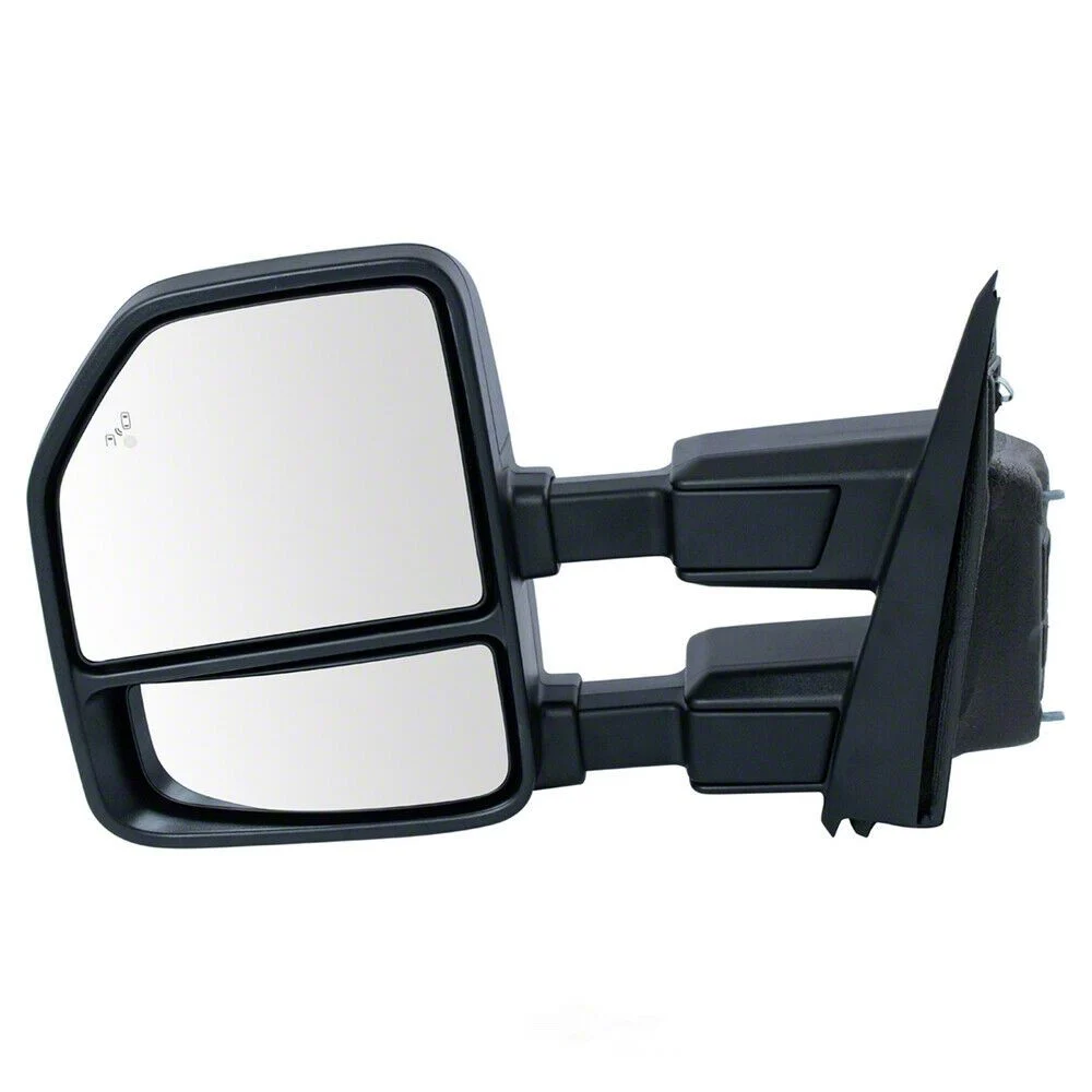 Powered Heated Power Folding Towing Mirror with Blind Spot Detection and Spotlight Puddle Light; Driver Side (17-18 F-250 Super Duty)