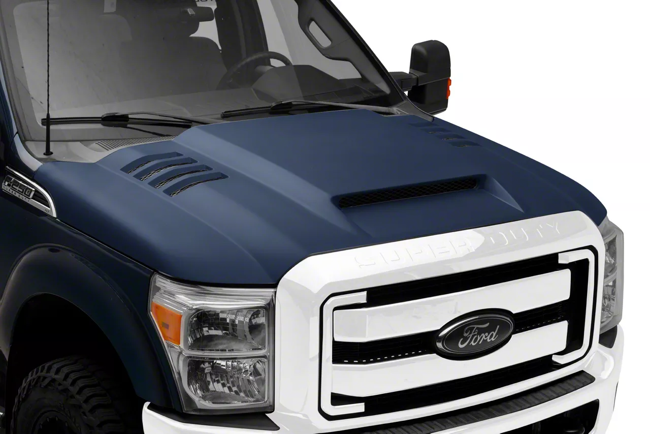 Ram Air Hood; Unpainted (11-16 F-250 Super Duty)