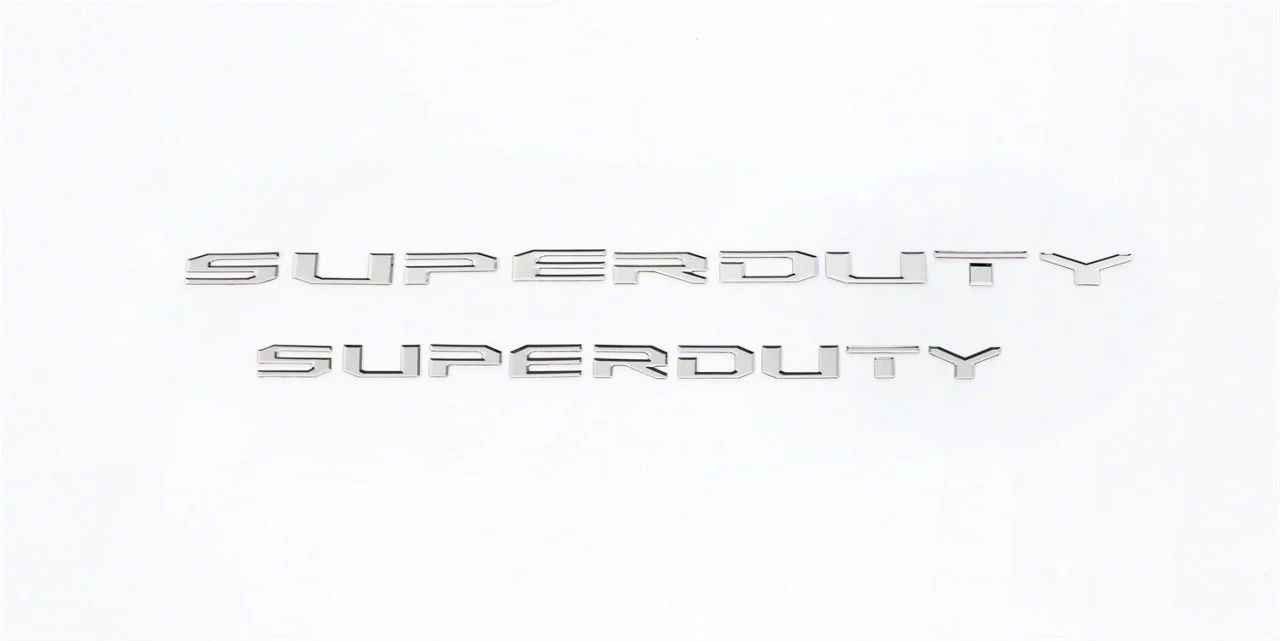 Putco Stainless Steel Tailgate Insert Letters (17-19 F-250 Super Duty)