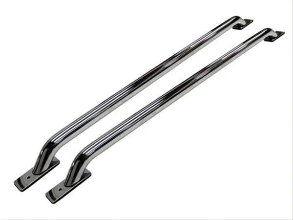 Go Rhino Stake Pocket Bed Rails; Polished (11-16 F-250 Super Duty w/ 6-3/4-Foot Bed)
