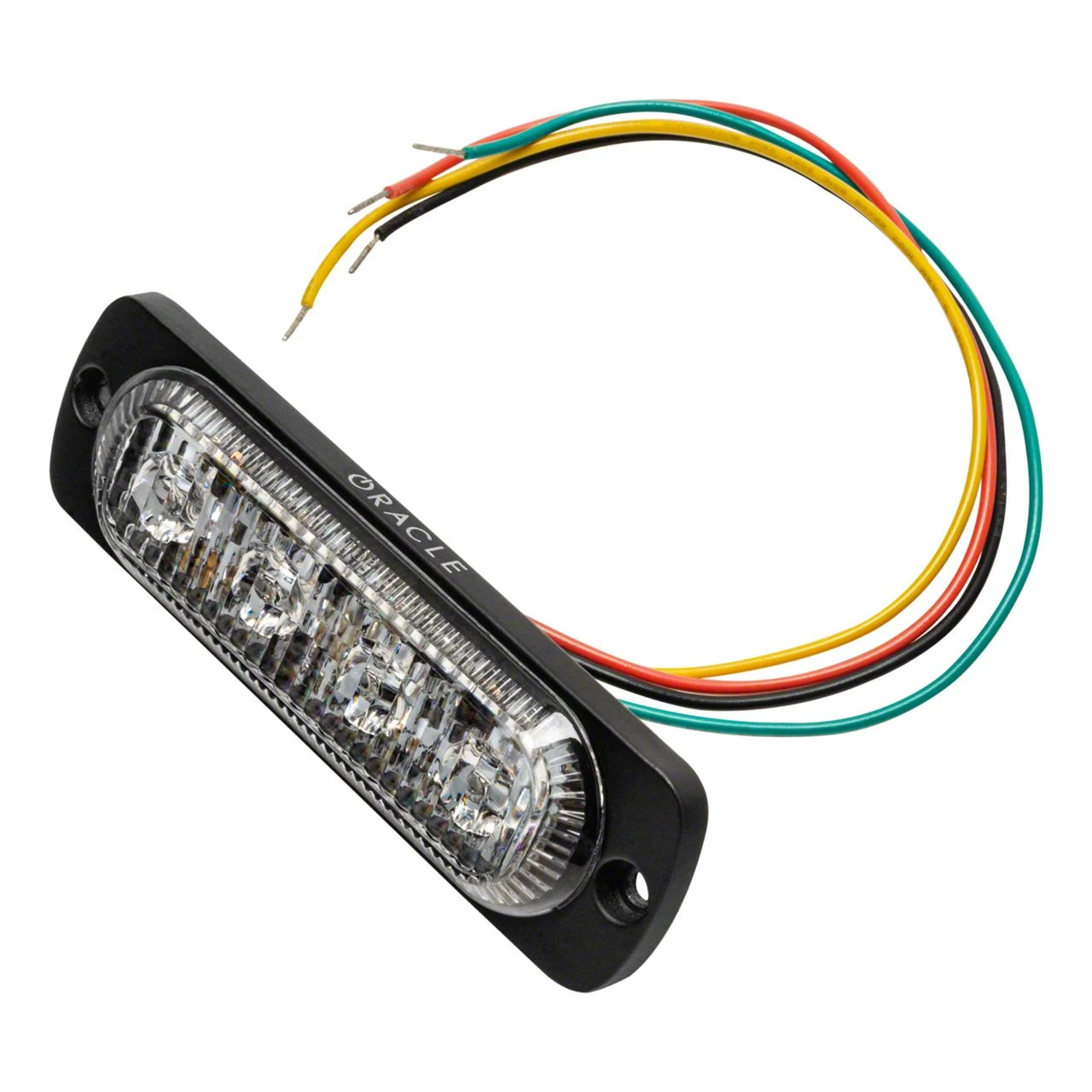 Oracle 4-LED Slim Strobe Light; Red (Universal; Some Adaptation May Be Required)