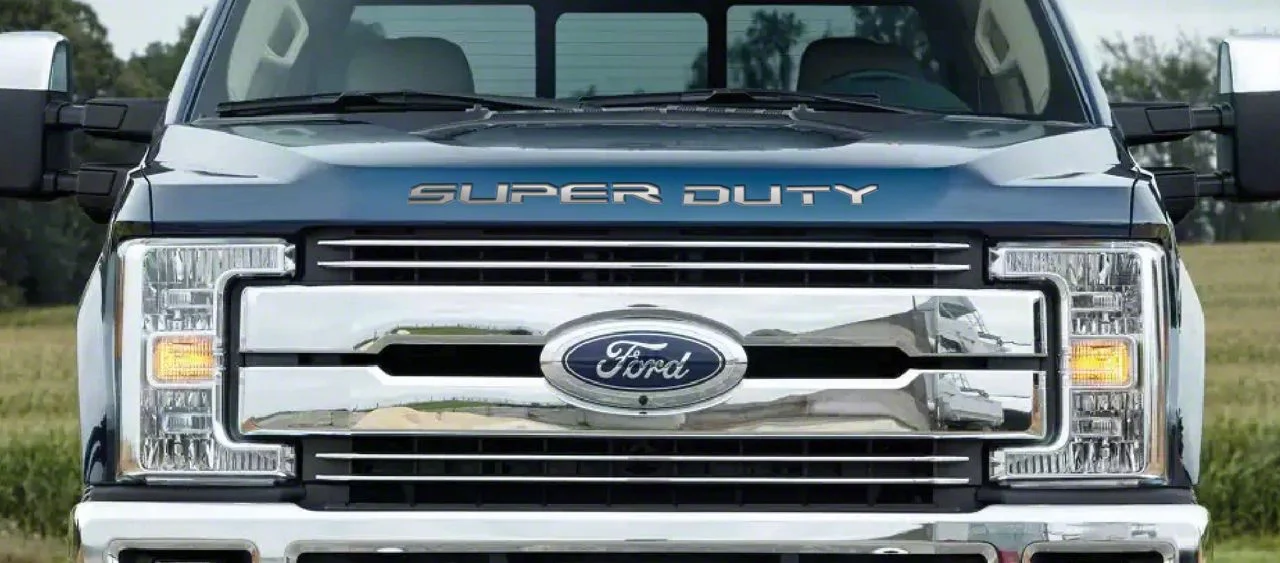 SUPER DUTY Grille Letters; Polished (17-22 F-250 Super Duty)