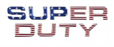 Tailgate Insert Letters; American Flag Edition (11-16 F-250 Super Duty)
