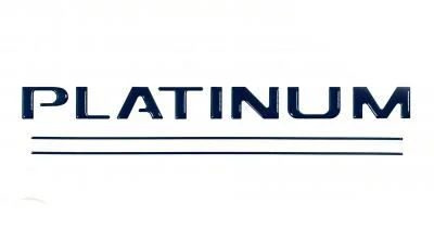 Tailgate Insert Letters; Blue Jeans (17-19 F-250 Super Duty Platinum)