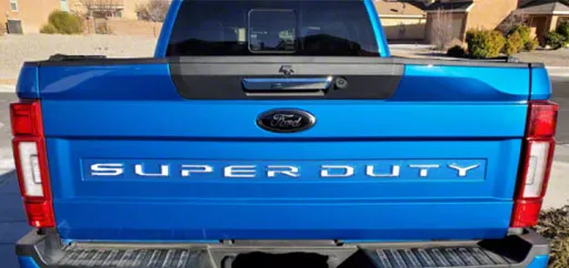 Tailgate Insert Letters; White (20-22 F-250 Super Duty)