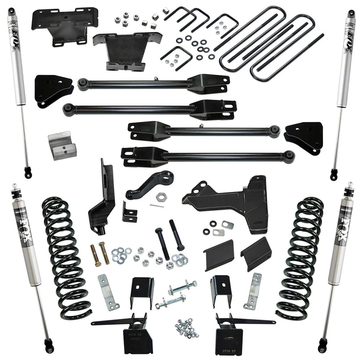 SuperLift 6-Inch 4-Link Suspension Lift Kit with FOX Shocks (17-22 4WD 6.7L Powerstroke F-350 Super Duty)