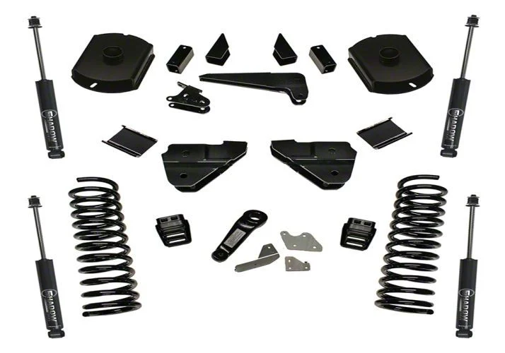 SuperLift 4-Inch Radius Arm Drop Suspension Lift Kit with Superlift Shocks (14-18 4WD 6.7L RAM 2500 w/o Air Ride, Excluding Power Wagon)