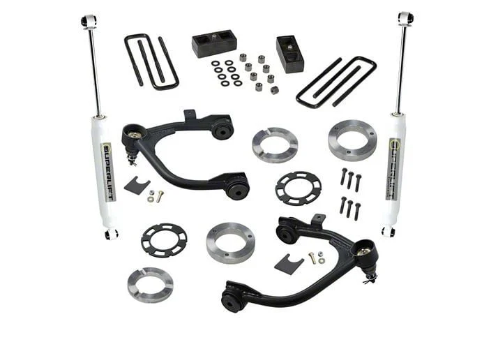 SuperLift 3-Inch Suspension Lift Kit with Superide Shocks (19-24 Silverado 1500, Excluding Trail Boss)